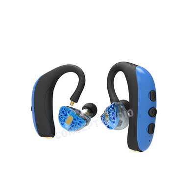 Sweatproof Waterproof Noise Cancelling TWS Earhook Bluetooth Earphone